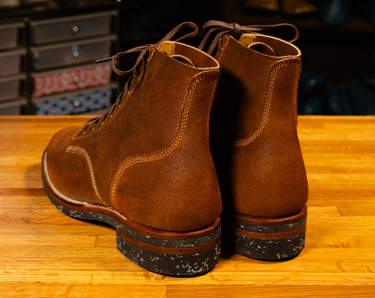 Boondocker Horween Rust Chamois Rough Out