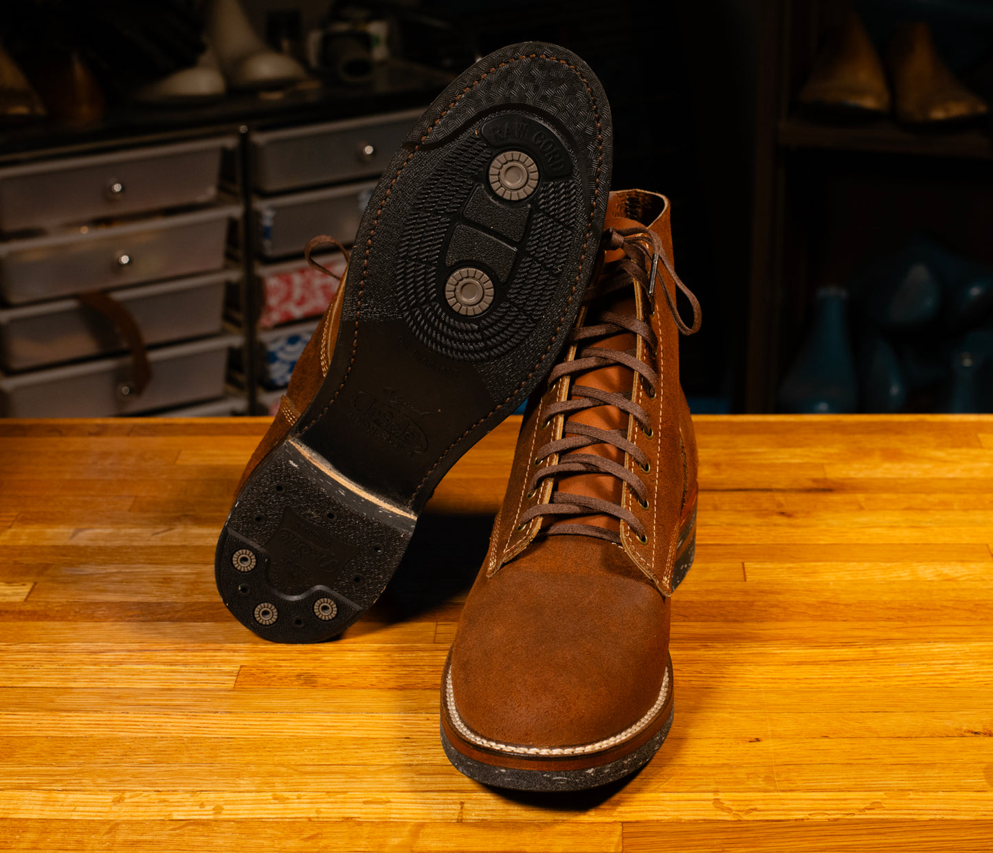 Boondocker Horween Rust Chamois Rough Out