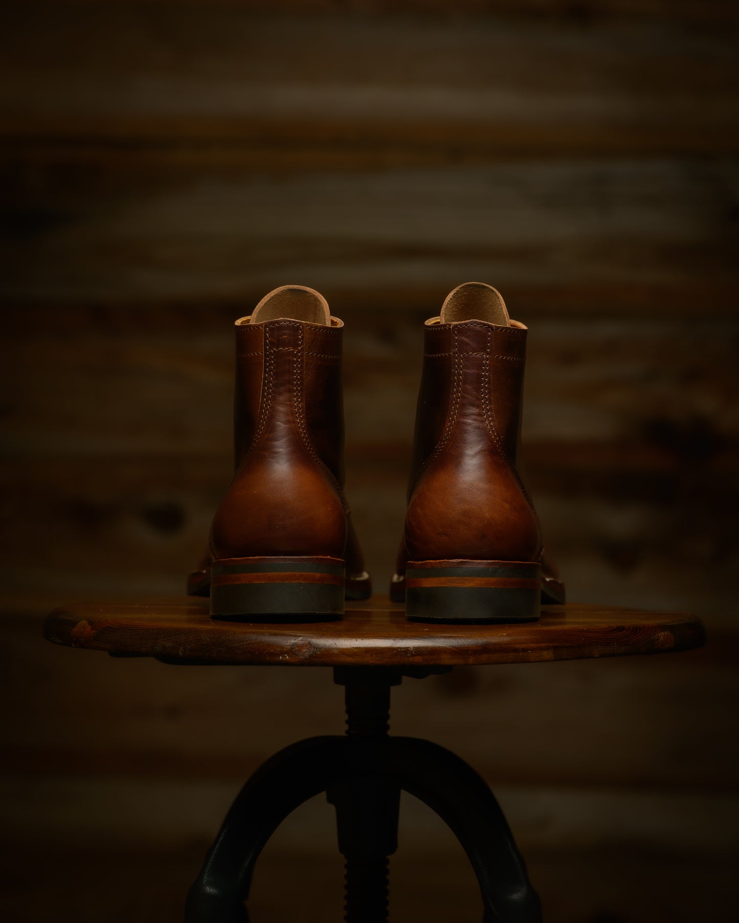 GMTO: Brown CXL Horse Strip Service Boot, 1942 Last