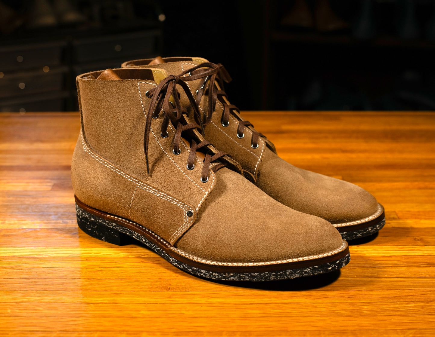GMTO: Henry Johnson Boot in Horween Natural Chromexcel Roughout