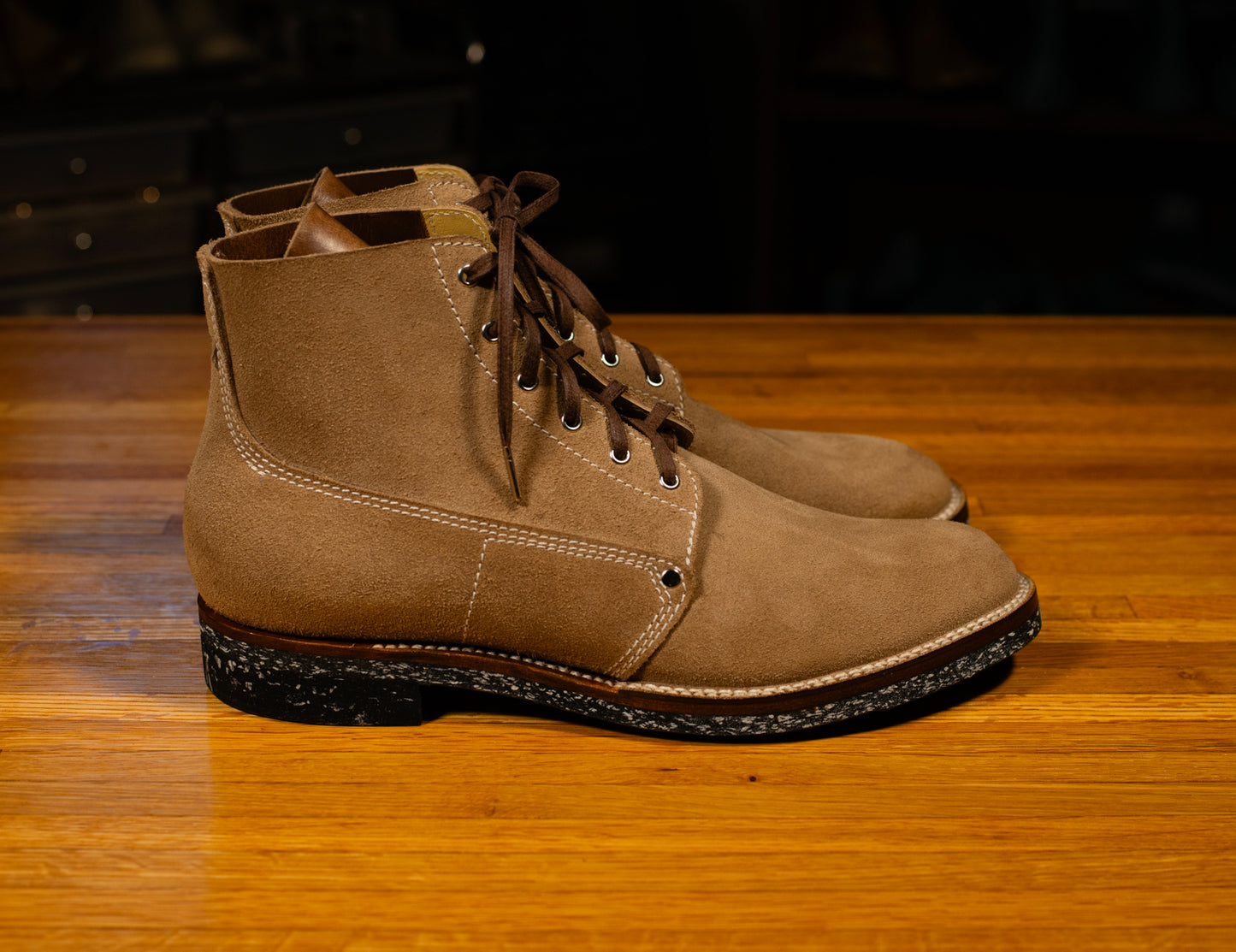 GMTO: Henry Johnson Boot in Horween Natural Chromexcel Roughout