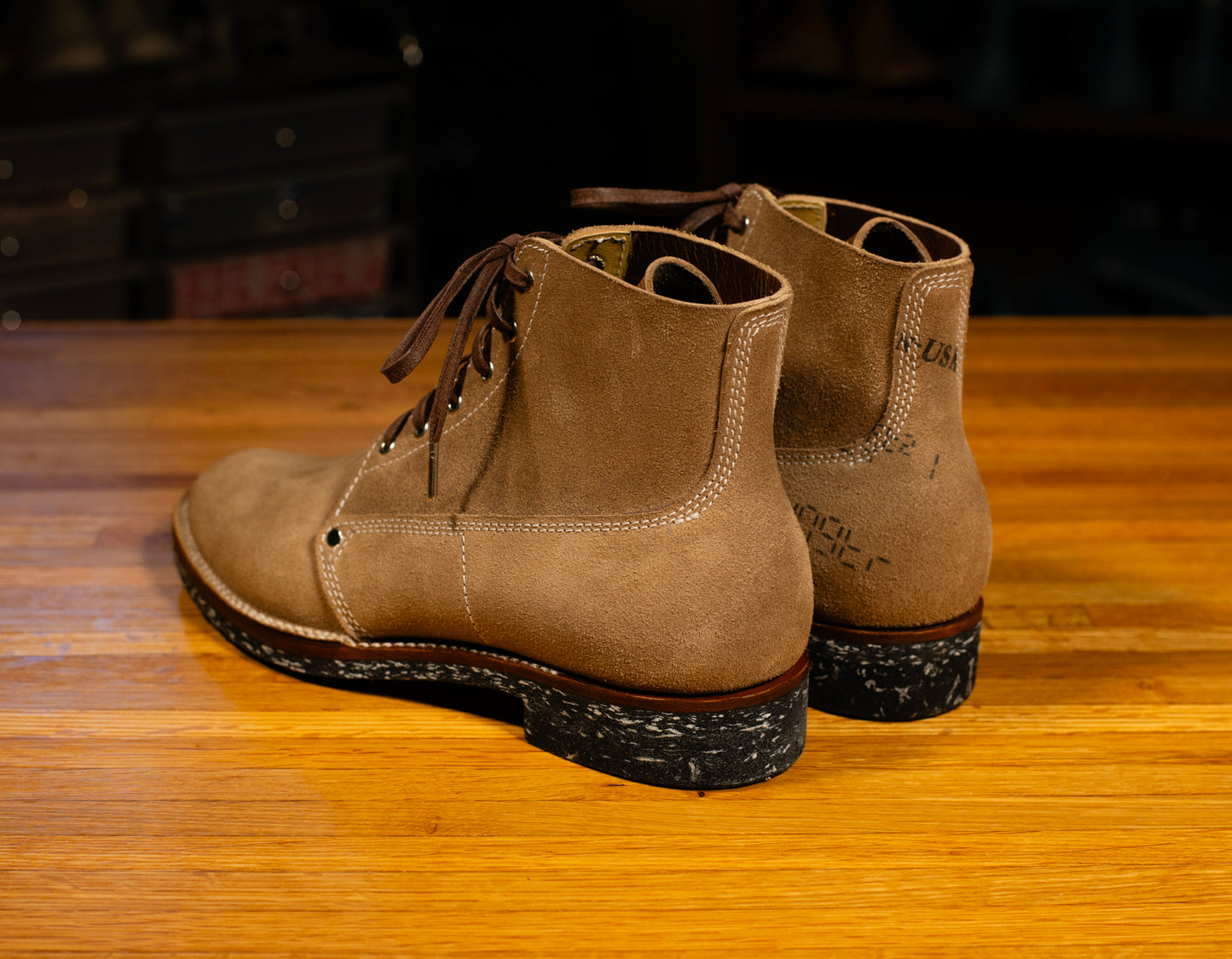 GMTO: Henry Johnson Boot in Horween Natural Chromexcel Roughout