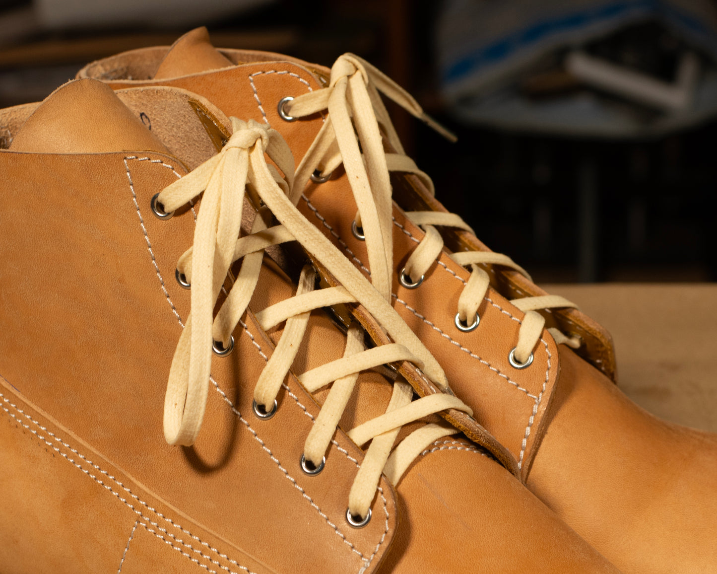 Flat Waxed Cotton Laces