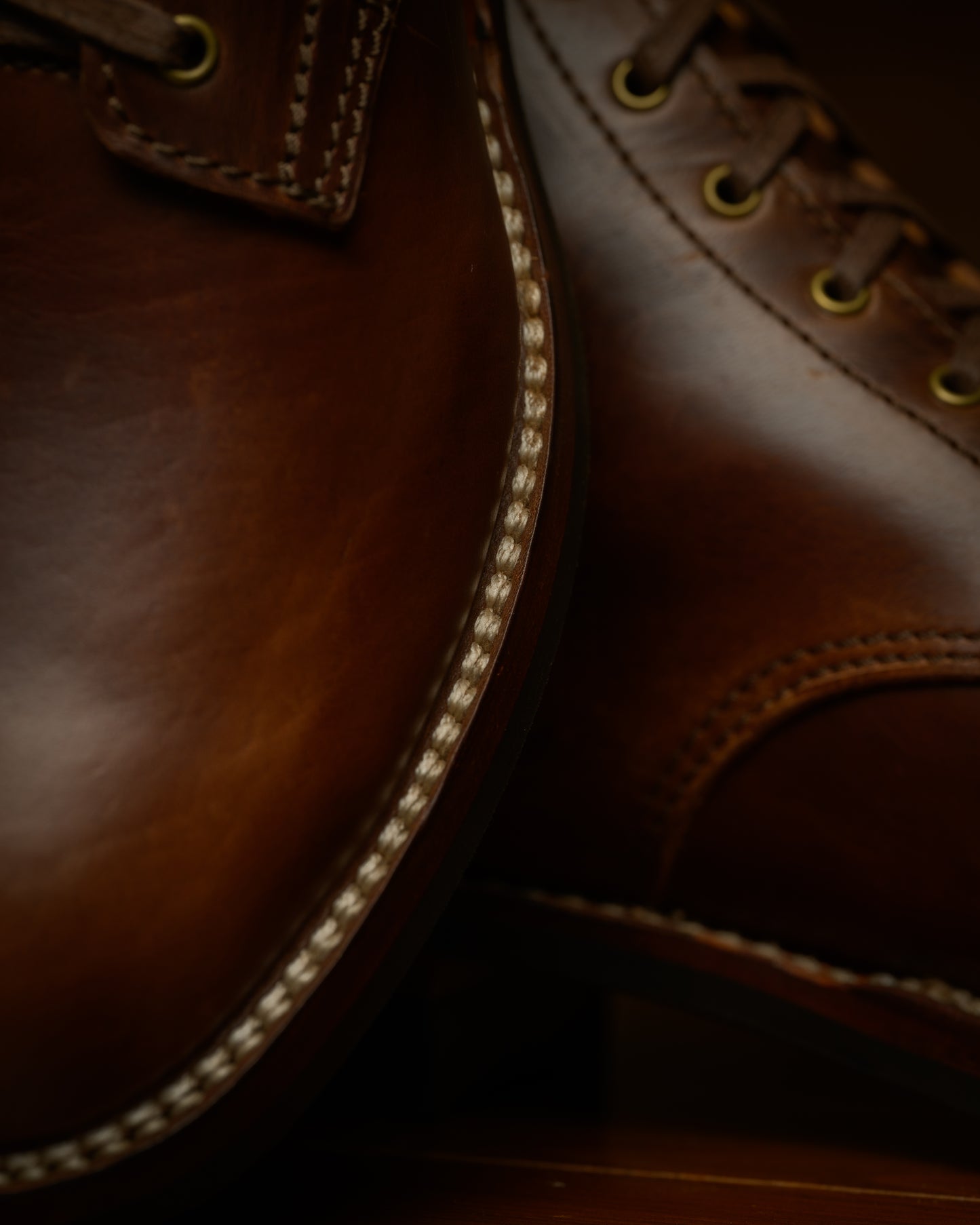 GMTO: Brown CXL Horse Strip Service Boot, 1942 Last